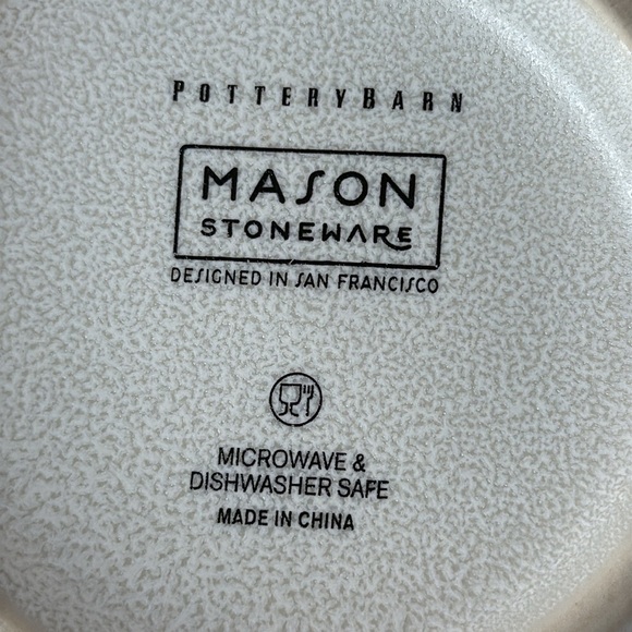 Crate&Barrel Cream Vase with Brown Wooden Lid - Picture 5 of 6